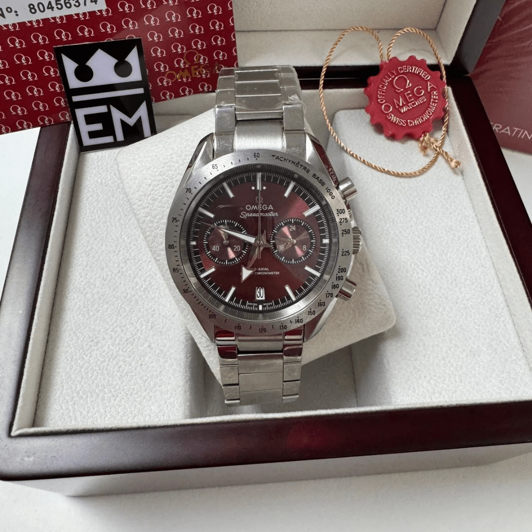 Omega Speedmaster Wine Red Steel